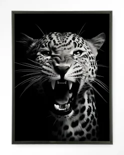 Urban Cotton Wandkleden|Wandkleed Rawr Cheetah in maat en frame naar keuze