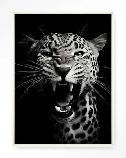 Urban Cotton Wandkleden|Wandkleed Rawr Cheetah in maat en frame naar keuze