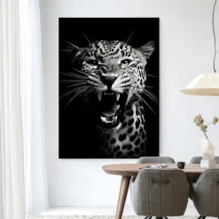 Urban Cotton Wandkleden|Wandkleed Rawr Cheetah in maat en frame naar keuze