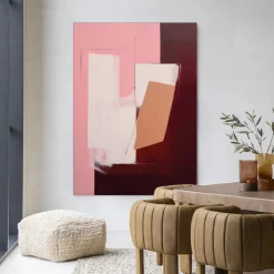 Urban Cotton Wandkleden|Wandkleed Red Fields in maat en frame naar keuze