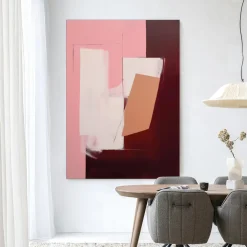 Urban Cotton Wandkleden|Wandkleed Red Fields in maat en frame naar keuze