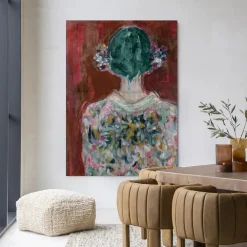 Urban Cotton Wandkleden|Wandkleed Red Velvet in maat en frame naar keuze