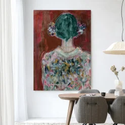 Urban Cotton Wandkleden|Wandkleed Red Velvet in maat en frame naar keuze