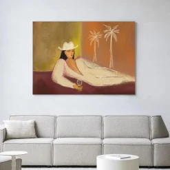 Urban Cotton Wandkleden|Wandkleed Relaxing Day in maat en frame naar keuze