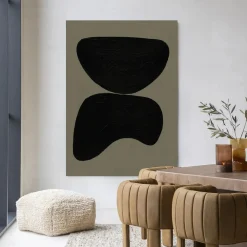 Urban Cotton Wandkleden|Wandkleed Rock Balance in maat en frame naar keuze