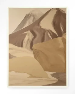 Urban Cotton Wandkleden|Wandkleed Rocky Mountain in maat en frame naar keuze