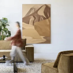 Urban Cotton Wandkleden|Wandkleed Rocky Mountain in maat en frame naar keuze