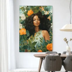 Urban Cotton Wandkleden|Wandkleed Rosita in maat en frame naar keuze