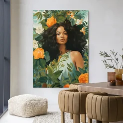 Urban Cotton Wandkleden|Wandkleed Rosita in maat en frame naar keuze