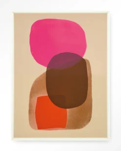 Urban Cotton Wandkleden|Wandkleed Rosy Echo in maat en frame naar keuze