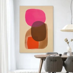 Urban Cotton Wandkleden|Wandkleed Rosy Echo in maat en frame naar keuze