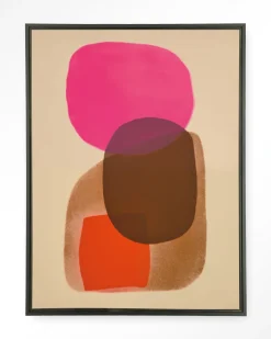 Urban Cotton Wandkleden|Wandkleed Rosy Echo in maat en frame naar keuze