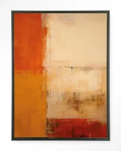 Urban Cotton Wandkleden|Wandkleed Rusty Abstract in maat en frame naar keuze