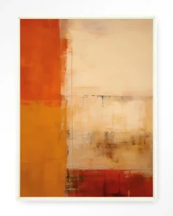 Urban Cotton Wandkleden|Wandkleed Rusty Abstract in maat en frame naar keuze