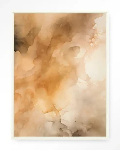 Urban Cotton Wandkleden|Wandkleed Rusty Clouds in maat en frame naar keuze