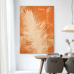 Urban Cotton Wandkleden|Wandkleed Rusty Leaf in maat en frame naar keuze