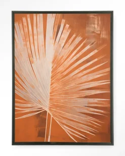 Urban Cotton Wandkleden|Wandkleed Rusty Palm in maat en frame naar keuze