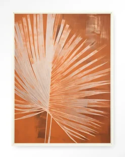 Urban Cotton Wandkleden|Wandkleed Rusty Palm in maat en frame naar keuze