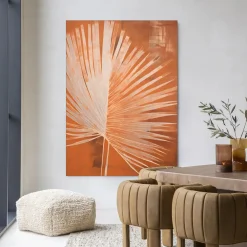 Urban Cotton Wandkleden|Wandkleed Rusty Palm in maat en frame naar keuze