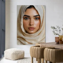 Urban Cotton Wandkleden|Wandkleed Sahara in maat en frame naar keuze