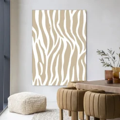Urban Cotton Wandkleden|Wandkleed Savanna Beige in maat en frame naar keuze
