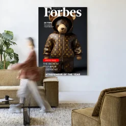 Urban Cotton Wandkleden|Wandkleed Selfmade Teddybear in maat en frame naar keuze