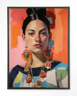 Urban Cotton Wandkleden|Wandkleed Senorita in maat en frame naar keuze