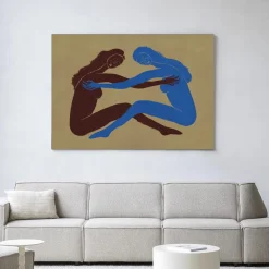 Urban Cotton Wandkleden|Wandkleed Serene Embrace in maat en frame naar keuze