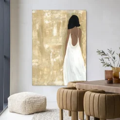 Urban Cotton Wandkleden|Wandkleed She Opened Her Heart in maat en frame naar keuze