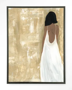 Urban Cotton Wandkleden|Wandkleed She Opened Her Heart in maat en frame naar keuze