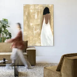 Urban Cotton Wandkleden|Wandkleed She Opened Her Heart in maat en frame naar keuze