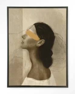 Urban Cotton Wandkleden|Wandkleed She Thinks Of You in maat en frame naar keuze