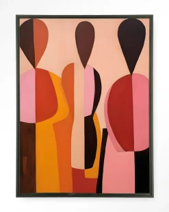 Urban Cotton Wandkleden|Wandkleed Silhouettes in maat en frame naar keuze