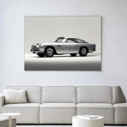 Urban Cotton Wandkleden|Wandkleed Silver Ride in maat en frame naar keuze