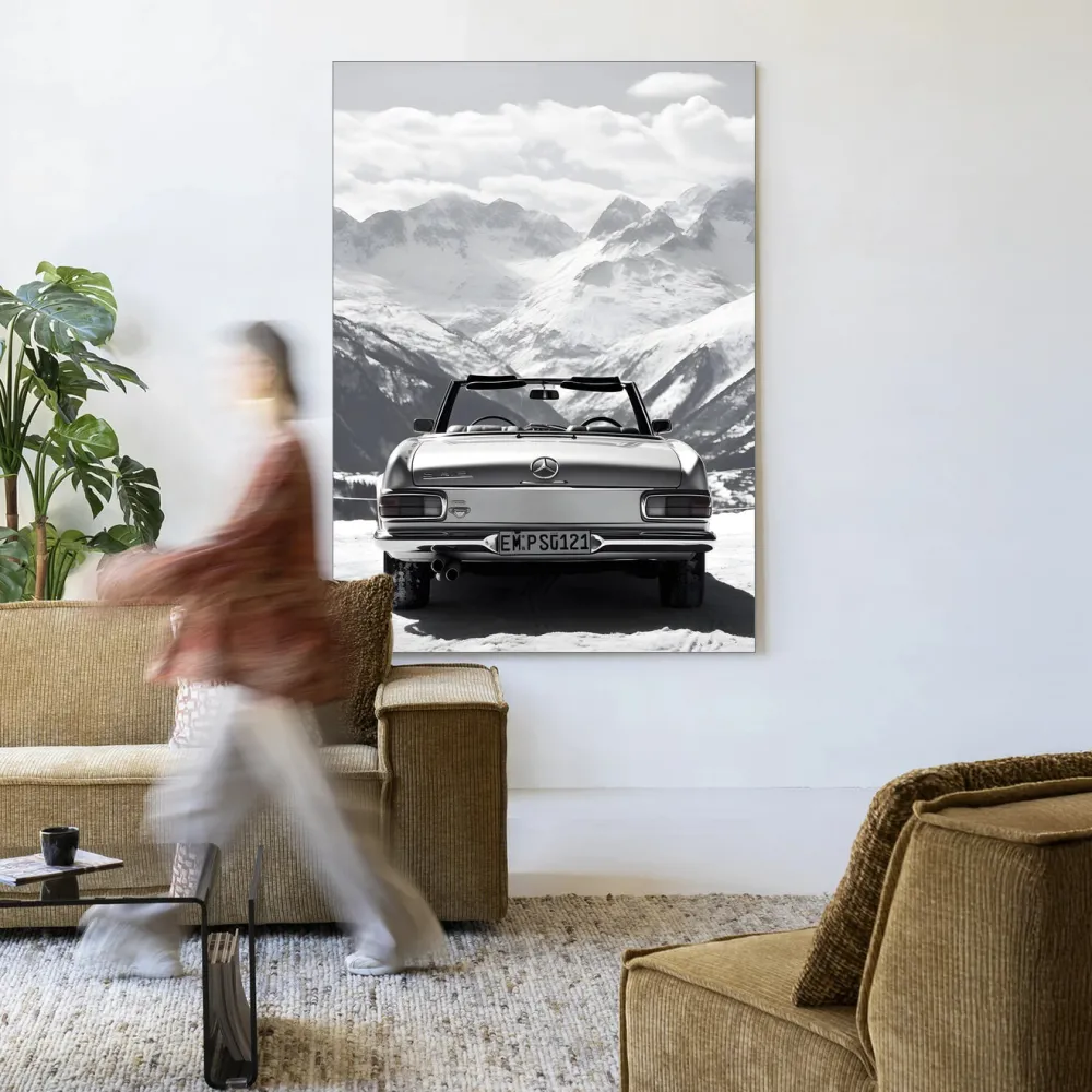 Urban Cotton Wandkleden|Wandkleed Ski Resort in maat en frame naar keuze