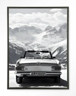 Urban Cotton Wandkleden|Wandkleed Ski Resort in maat en frame naar keuze