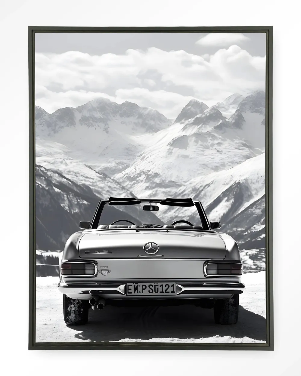 Urban Cotton Wandkleden|Wandkleed Ski Resort in maat en frame naar keuze