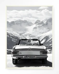 Urban Cotton Wandkleden|Wandkleed Ski Resort in maat en frame naar keuze