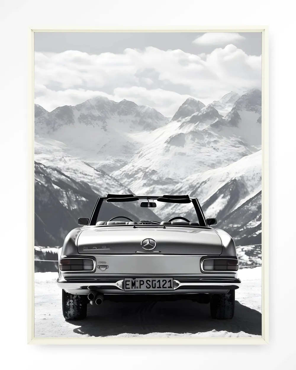 Urban Cotton Wandkleden|Wandkleed Ski Resort in maat en frame naar keuze