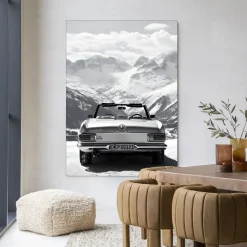 Urban Cotton Wandkleden|Wandkleed Ski Resort in maat en frame naar keuze