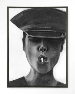 Urban Cotton Wandkleden|Wandkleed Smokes in maat en frame naar keuze