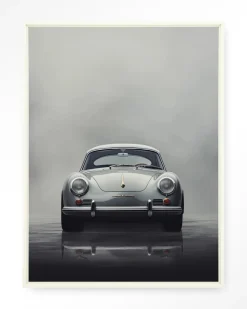 Urban Cotton Wandkleden|Wandkleed Smokey Car in maat en frame naar keuze