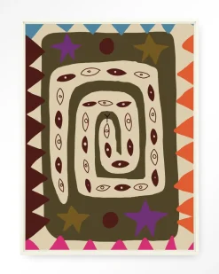 Urban Cotton Wandkleden|Wandkleed Snake Eye in maat en frame naar keuze