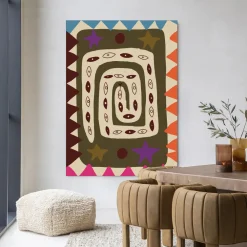 Urban Cotton Wandkleden|Wandkleed Snake Eye in maat en frame naar keuze