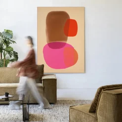 Urban Cotton Wandkleden|Wandkleed Soft Collusion in maat en frame naar keuze