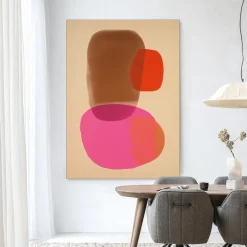 Urban Cotton Wandkleden|Wandkleed Soft Collusion in maat en frame naar keuze