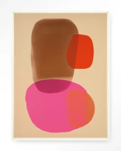 Urban Cotton Wandkleden|Wandkleed Soft Collusion in maat en frame naar keuze