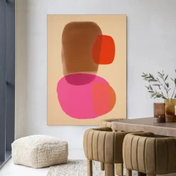 Urban Cotton Wandkleden|Wandkleed Soft Collusion in maat en frame naar keuze