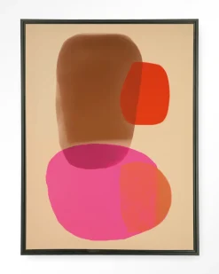 Urban Cotton Wandkleden|Wandkleed Soft Collusion in maat en frame naar keuze