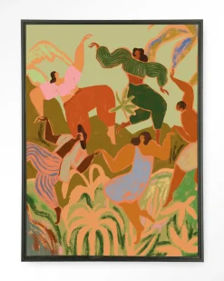 Urban Cotton Wandkleden|Wandkleed Spring Frolic in maat en frame naar keuze